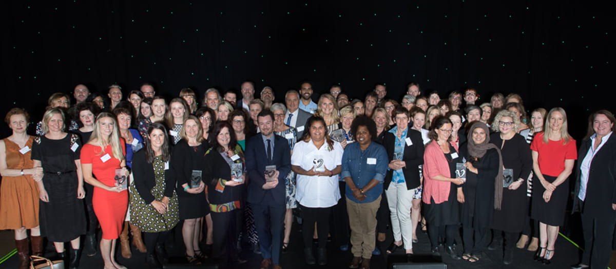 Group image of 2017 VicHealth Awards winners