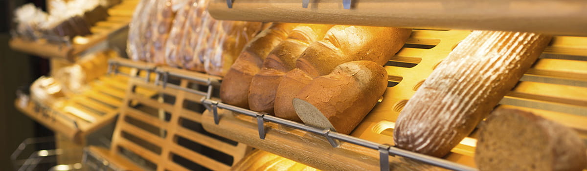 Bread on a shelf