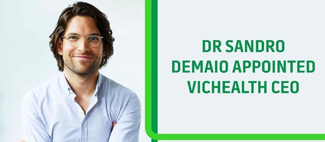 Dr Sandro Demaio new VicHealth CEO