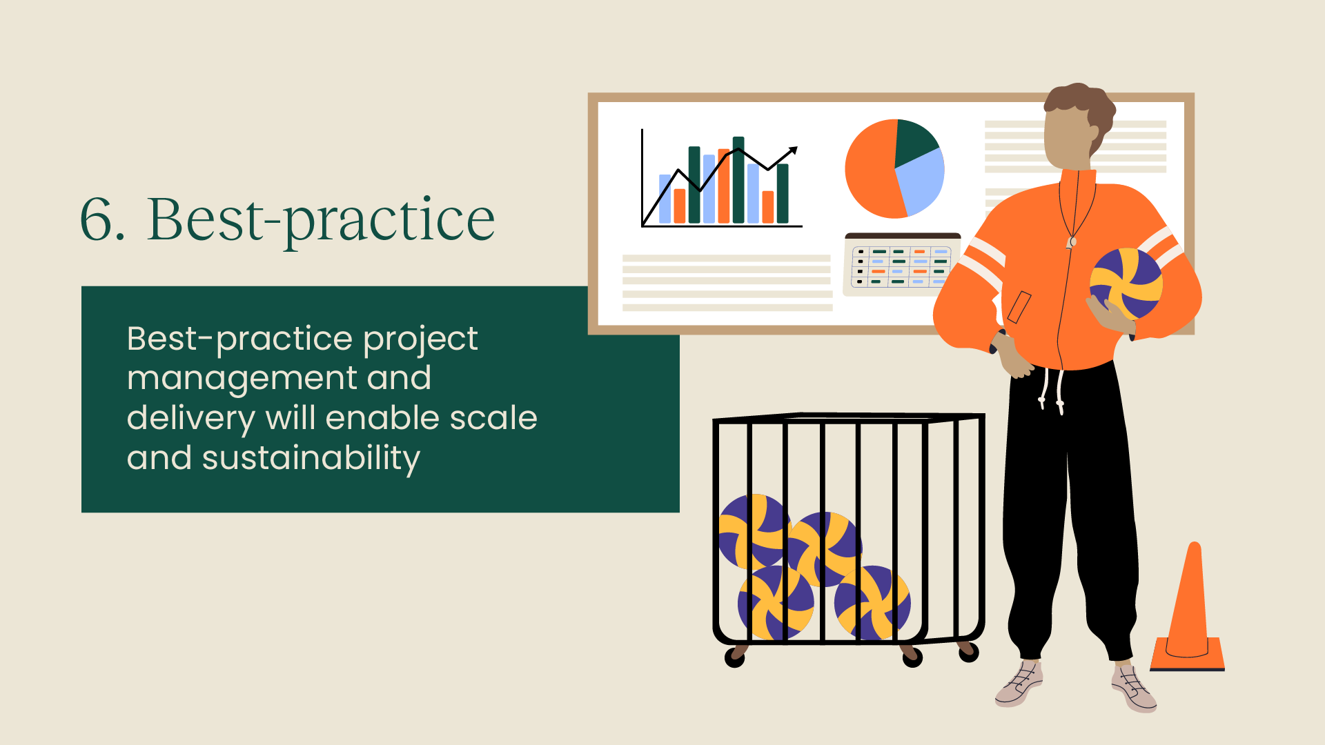 6. Best-practice: Best-practice project management and delivery will enable scale and sustainability